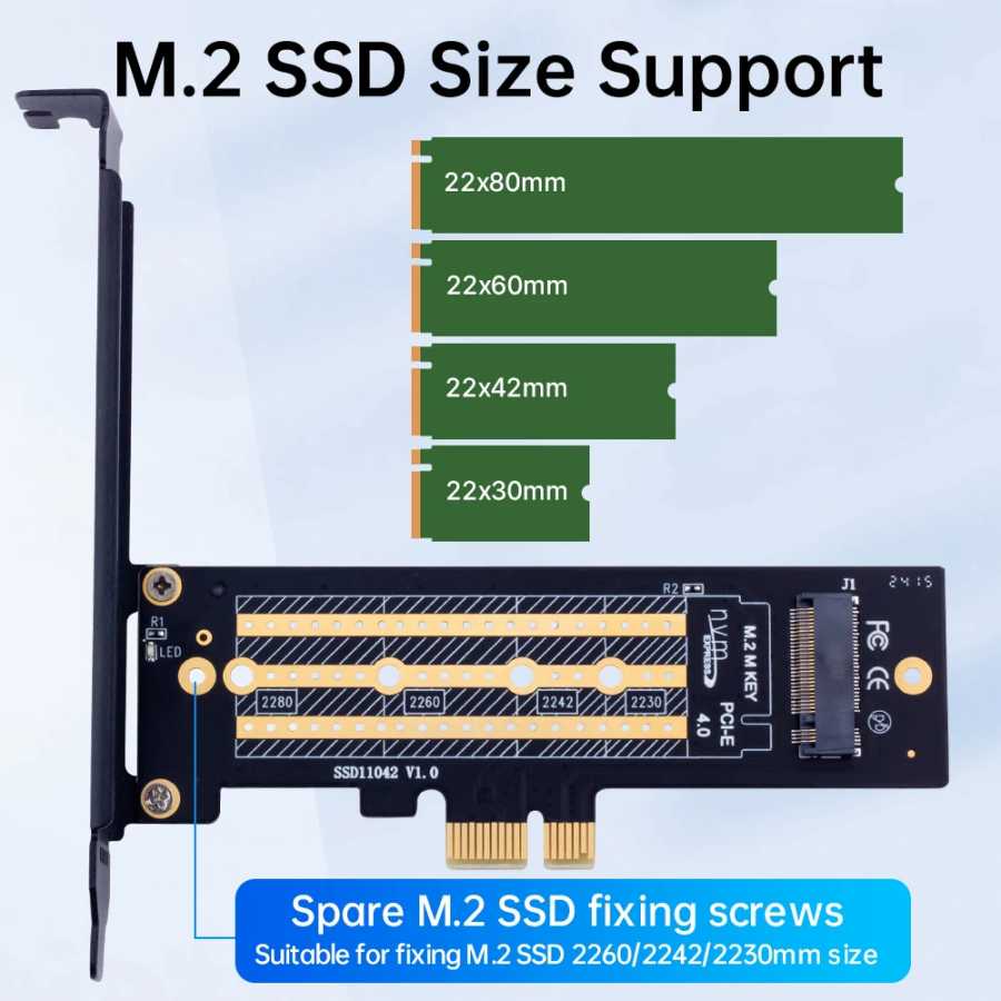 Фотография №3 товара Адаптер-конвертер M.2 SSD NVME в PCIE 4.0 X1/X4/X8/X16 с радиатором