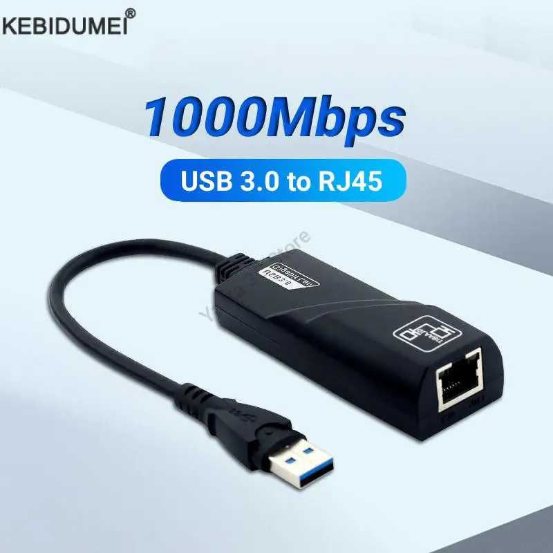 Проводной сетевой адаптер USB 3.0 100/1000 Мбит/с типа C к Rj45 Lan Ethernet-адаптеру RTL8153 Сетевая карта для ноутбука Macbook Windows Сетевое оборудование