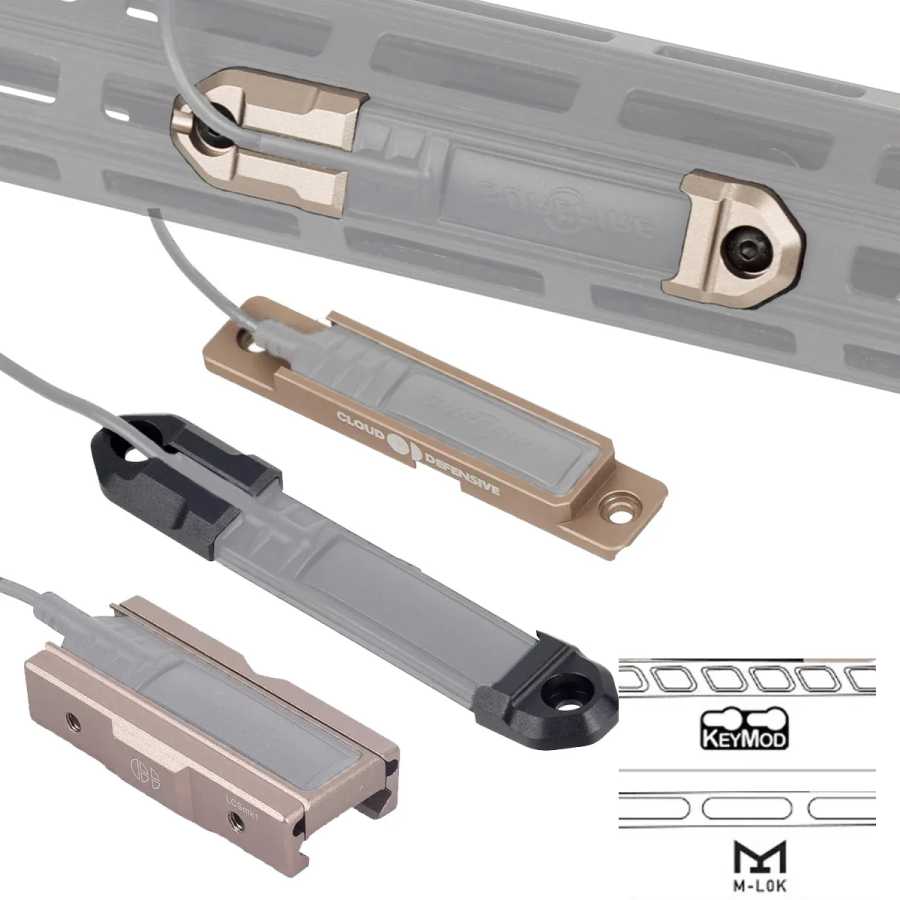 Крепление Mlok Keymod для фонарей Surefire M600 M300 Scout Light, аксессуары для выносного переключателя ST07 для 20-мм планки Picatinny Охота