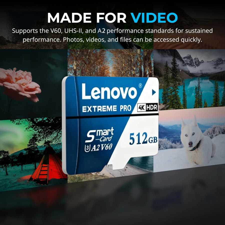 Фотография №3 товара Карта памяти Lenovo Extreme Pro Micro SD с высокоскоростной передачей