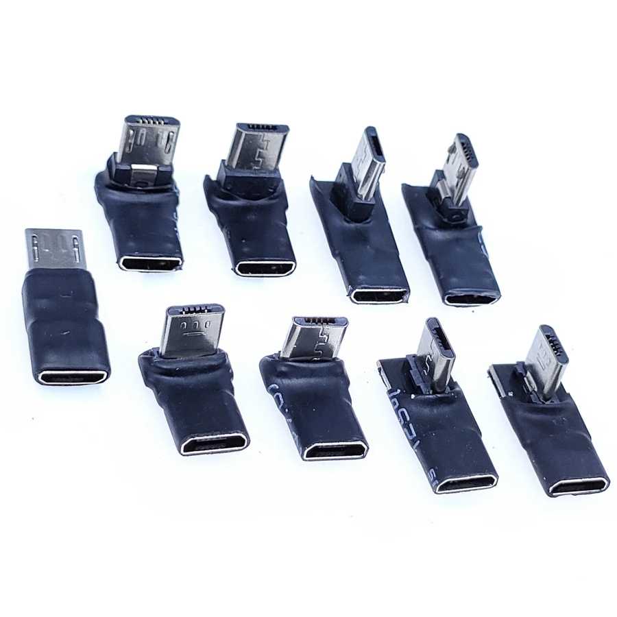 Фотография №4 товара Переходник USB 5Pin (гнездо)/Micro USB (штекер) под углом 90 градусов