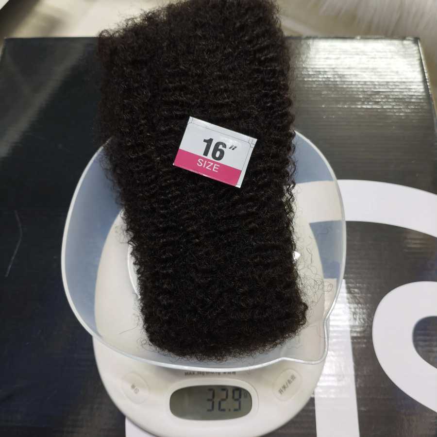 Фотография №2 товара Натуральные волосы Afro Kinky Bulk 4C для плетения крючком, 100%