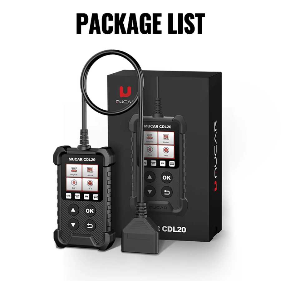Фотография №5 товара Диагностический сканер MUCAR CDL20 OBD2, считыватель кодов автомобиля, PK ELM327,