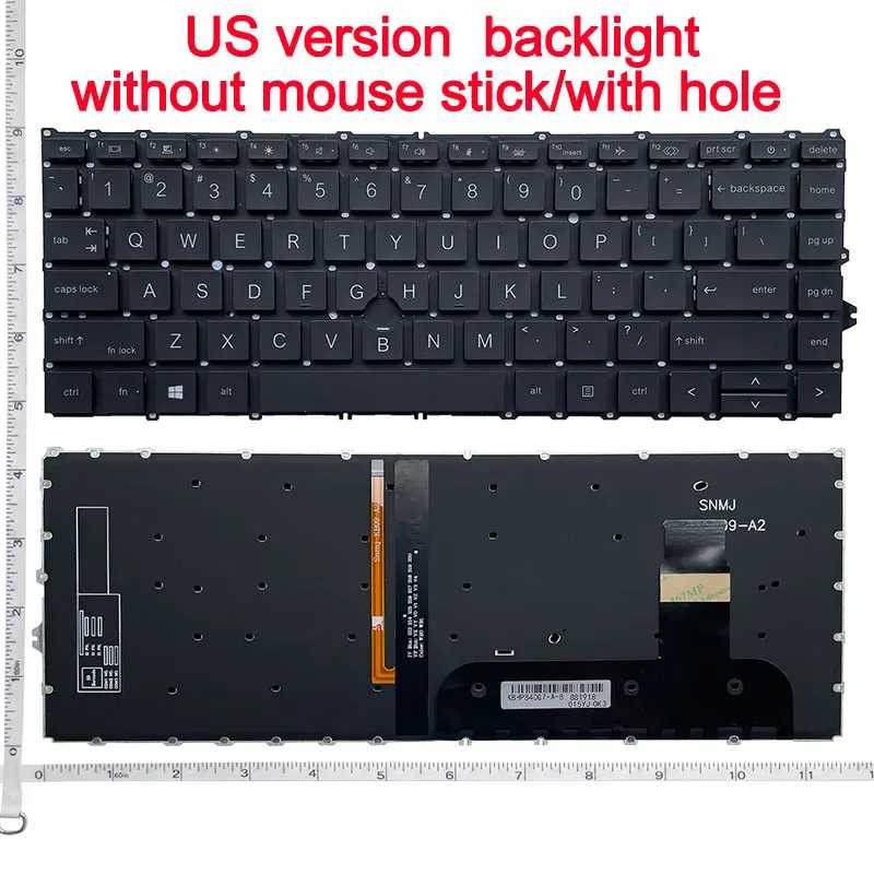 Фотография №5 товара Клавиатура US/RU для HP 840 G7, 840 G8, 845 G7,