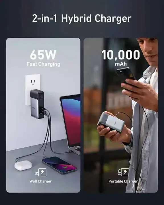 Фотография №3 товара TLF Anker 733 GaNPrime Power Bank 10000 мАч PowerCore 65