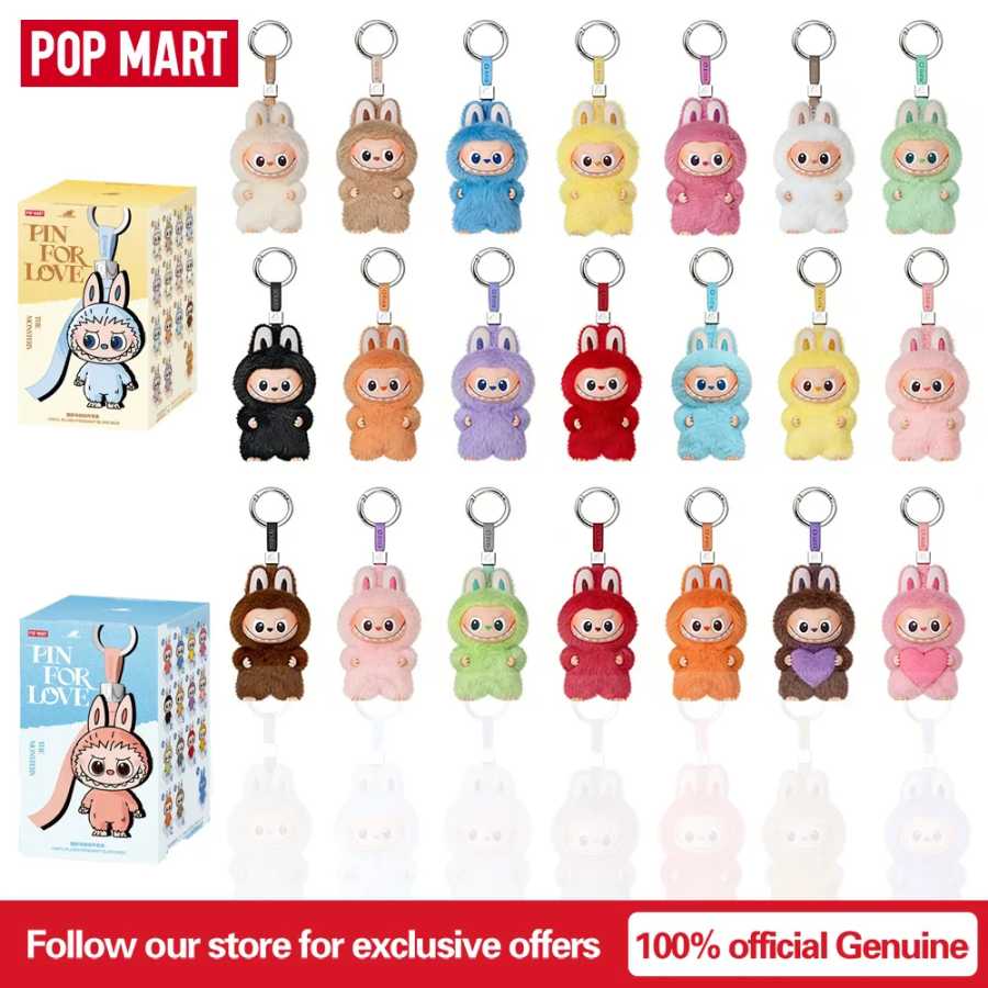 POP MART The Monsters Labubu V4 Pin for Love Series Mystery Blind Box Виниловое лицо Плюшевая кукла Подвеска Брелок Игрушка Рождественские подарки Модная слепая коробка
