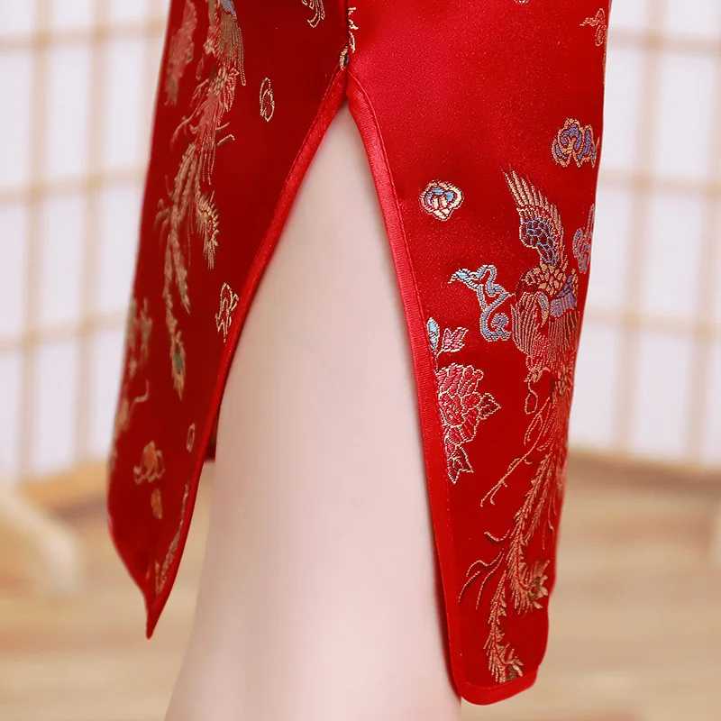 Фотография №3 товара Модные детские платья Cheongsam, современные платья для девочек, летняя детская