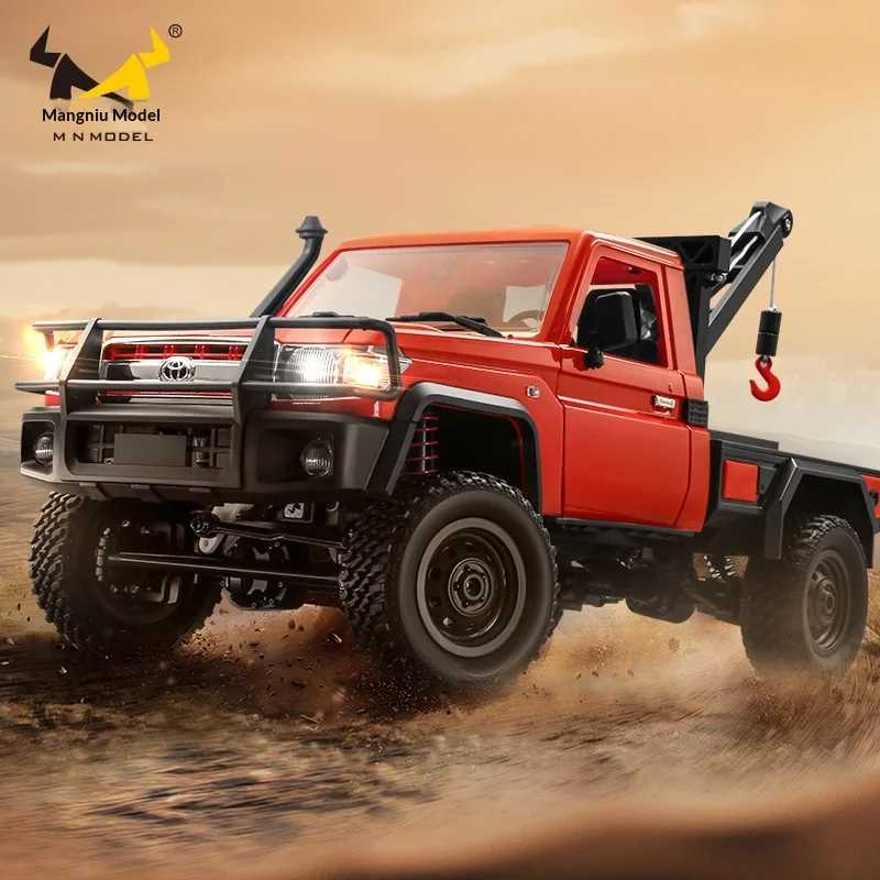 Фотография №2 товара Радиоуправляемый внедорожный краулер-пикап Mn Model Mn82t с краном, электрическая игрушка