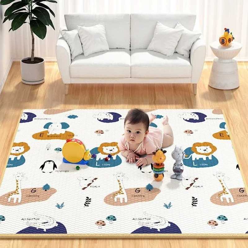 Большой размер 200x180 см, детский игровой коврик, игрушки для детей, защитный коврик, игровой коврик, развивающий коврик для детской комнаты, коврик для ползания, складной коврик, ковер Прогулки и досуг