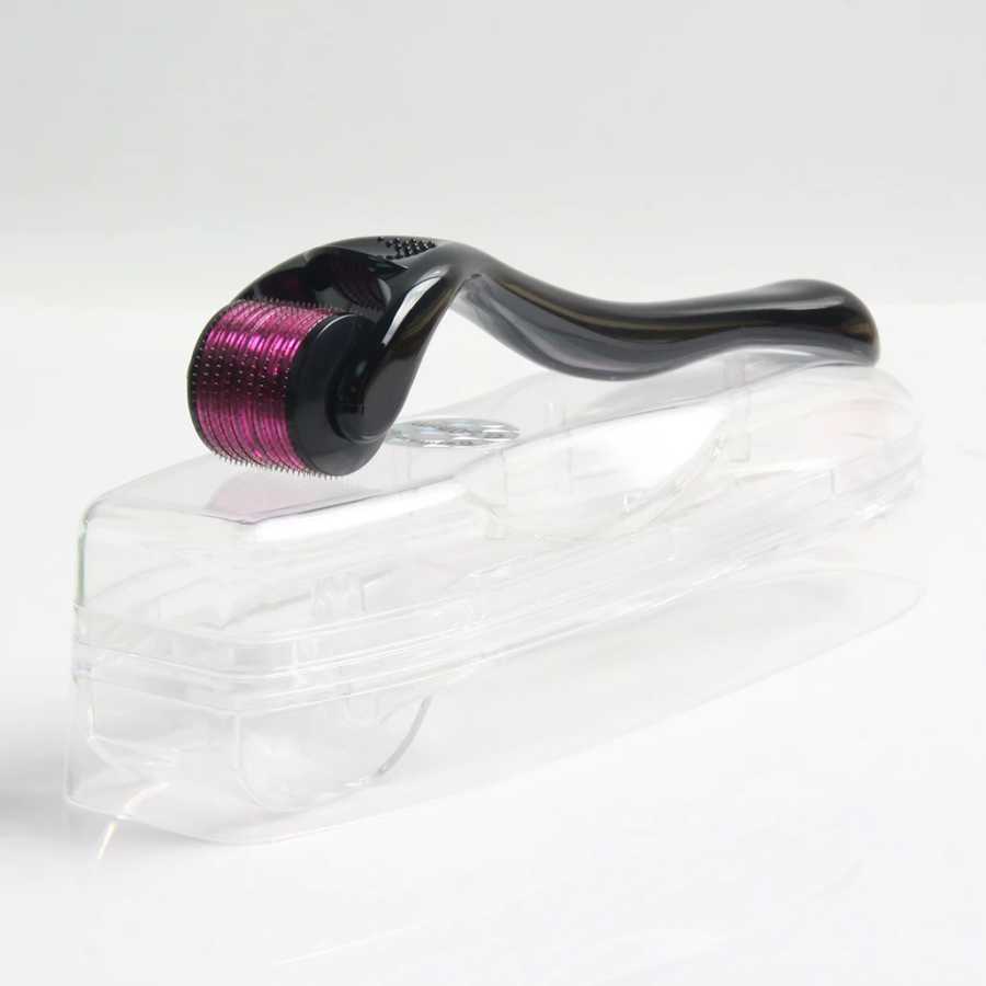Фотография №4 товара Фиолетовый, черный ролик Derma Roller из нержавеющей стали 540, черный