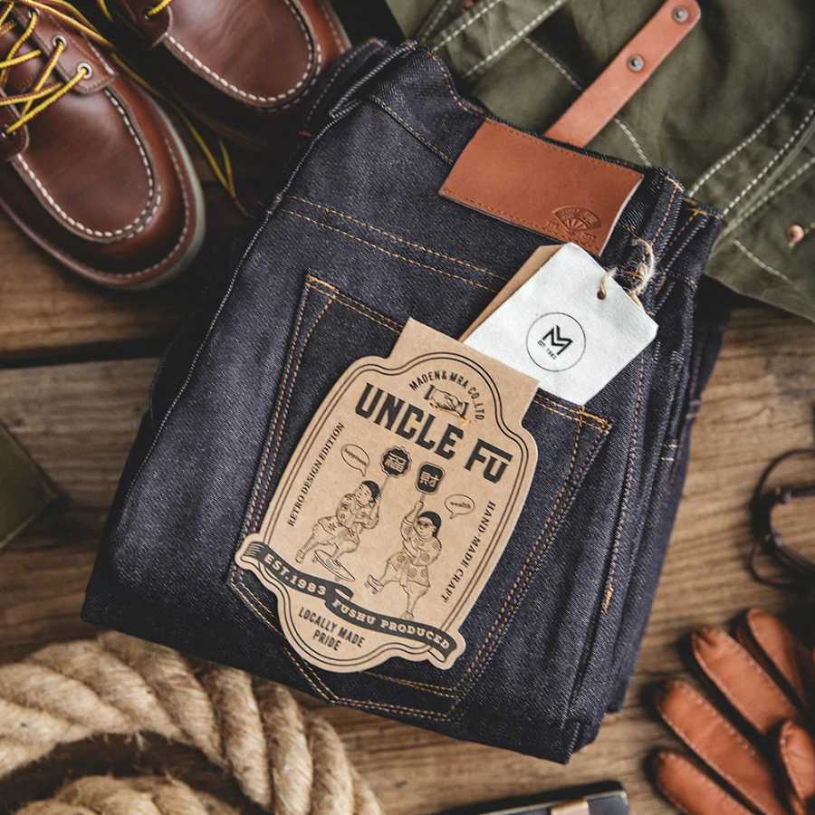 Фотография №1 товара Джинсы Maden Retro 11,6 унций из хлопка с кромкой из
