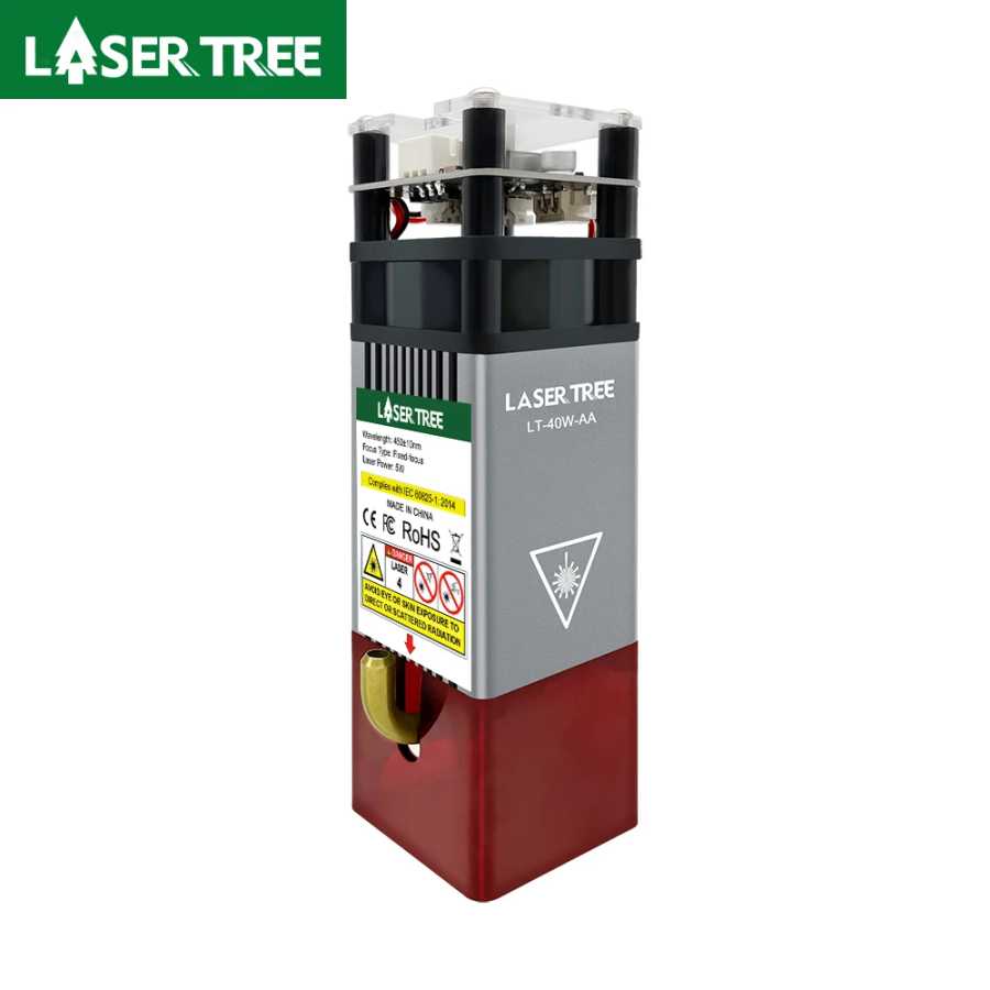 LASER TREE 4 Вт 5 Вт мощный лазерный модуль 450 нм TTL синий свет лазерная головка для лазерной гравировки резка дерева DIY инструменты Деревообрабатывающее оборудование и аксессуары