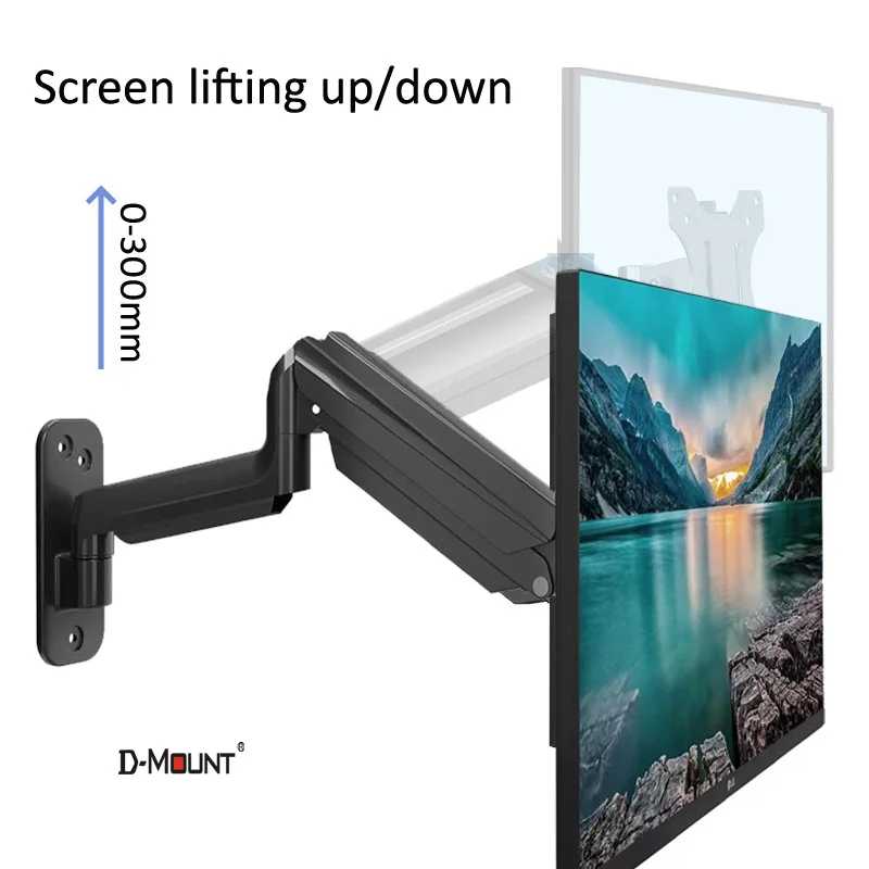 Фотография №5 товара Кронштейн для телевизора D-MOUNT DW150 с газовой пружиной, 13-32 дюйма,