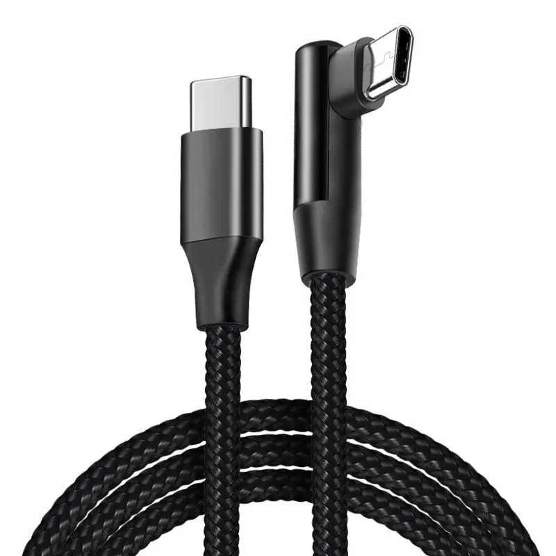 Фотография №1 товара Кабель USB-C 90 градусов, 65 Вт, короткий, для быстрой зарядки