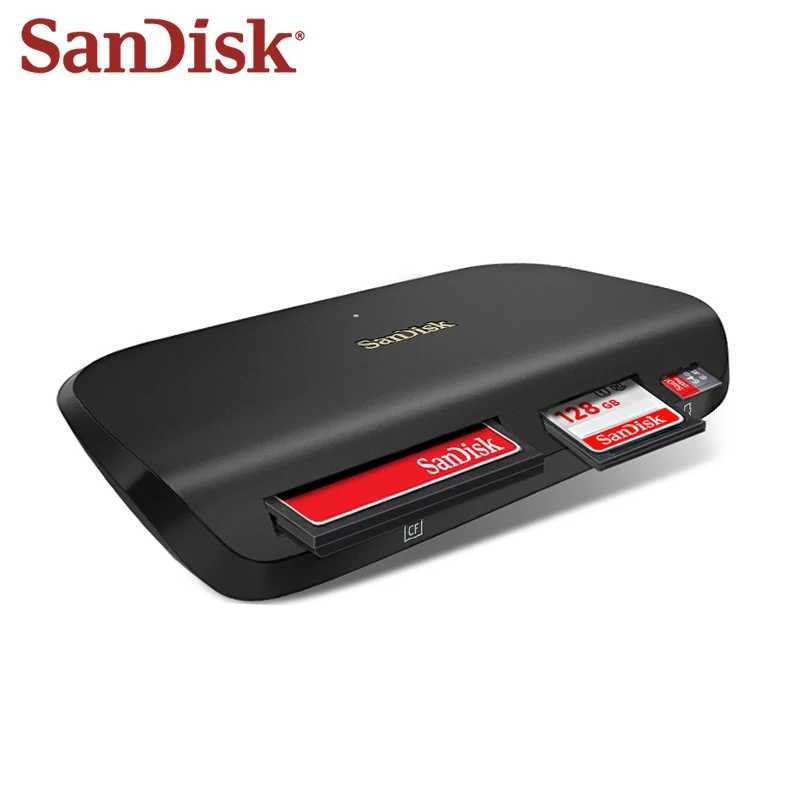 Мультикардридер SanDisk A631 USB-C ImageMate PRO для карт SD, microSD, CF, поддерживает передачу данных UHS-II со скоростью 312 МБ/с, устройство для чтения карт памяти Хранение данных