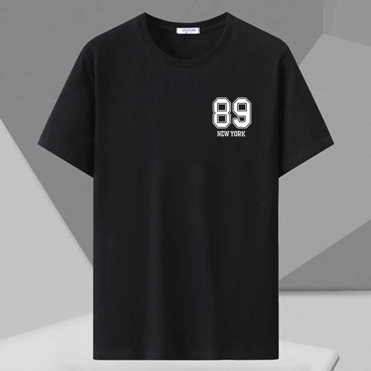 Фотография №5 товара 6XL 7XL 8XL Мужские футболки Повседневная свободная футболка с мультяшным
