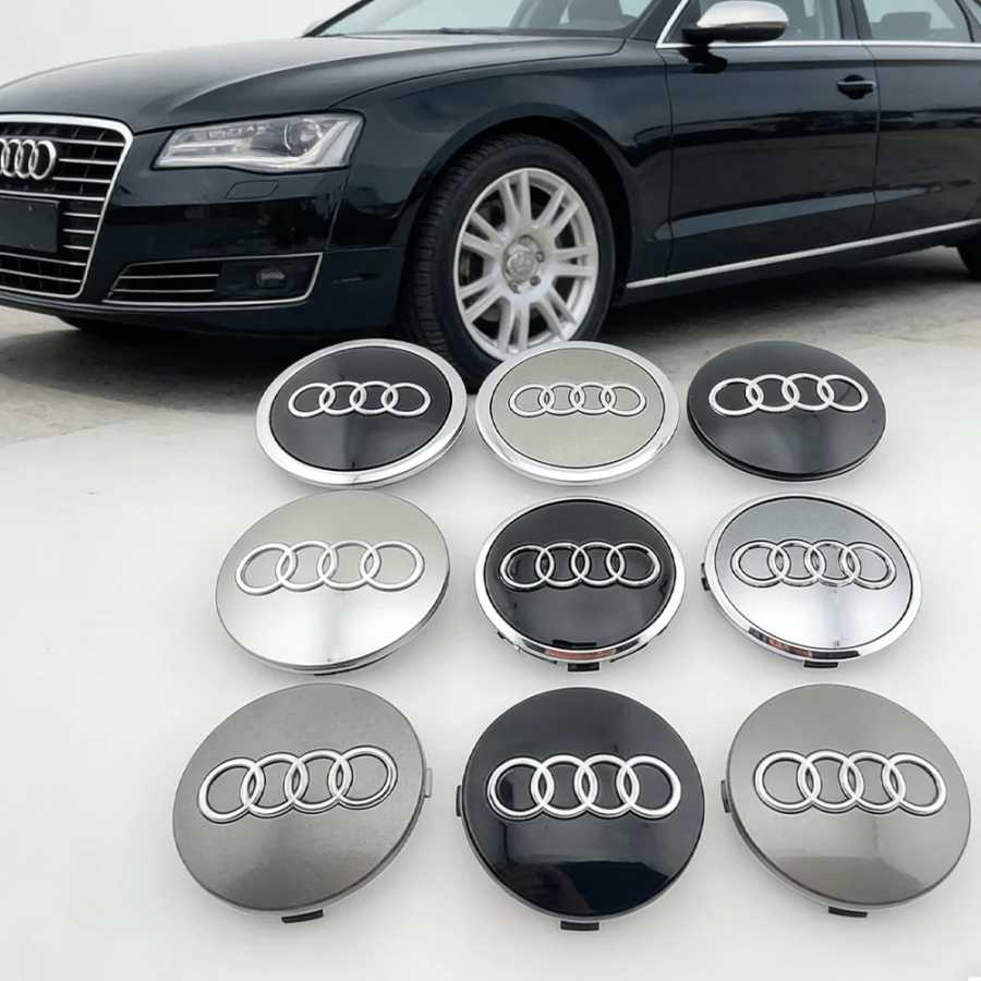 Набор из 4 шт. AudiV OLVO, центральные колпаки для колес автомобиля 60 мм 61 мм69 мм 68 мм, Стайлинговые чехлы для ступиц, совместимые с A3 A4 A5 A6 A7 A8 S4 S6 4B0601170 Быстроизнашиваемых деталей