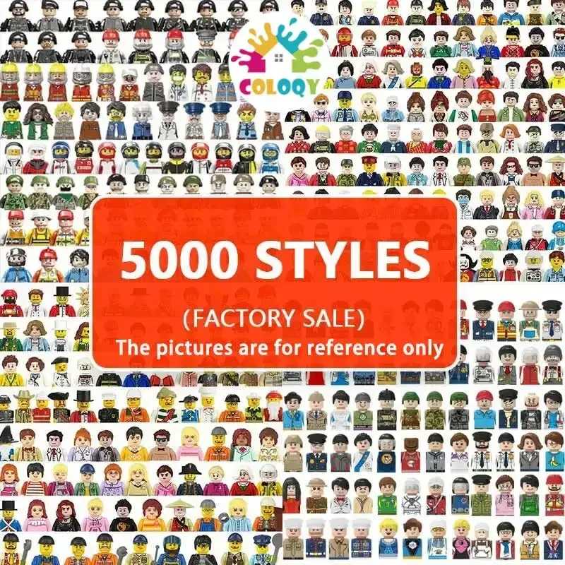 Детские игрушечные блоки 50-200 шт. случайные мини-миские куклы Norepat, персонажи фильмов, рабочие полиции, ниндзя и другие игрушки, подарочная серия Конструкторы