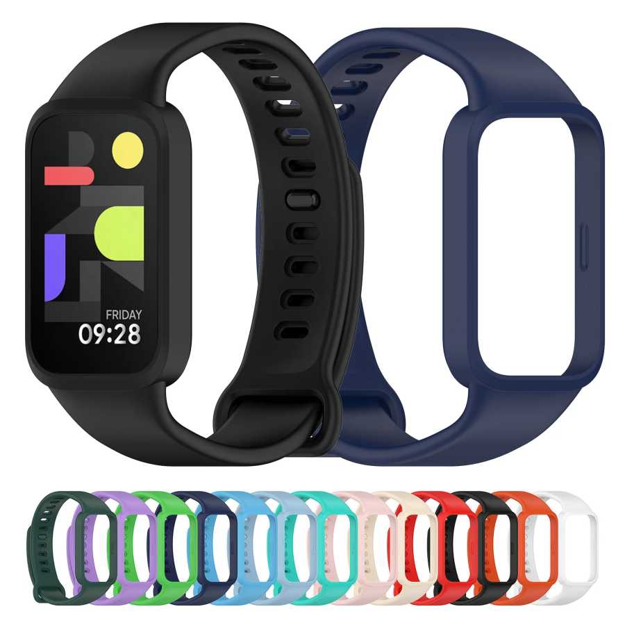 Силиконовый ремешок для Xiaomi Smart Band 9, активный браслет-браслет для Redmi Band 3 Аксессуары для часов
