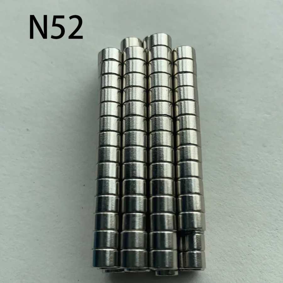 Магниты N52 5x4, 6x3, 5x3, 5x2, 5x4, 6x4 круглые миниатюрные, супермощные, для электровелосипедов, дверных замков, поисковых систем, научных проектов Крепеж и скобяные изделия