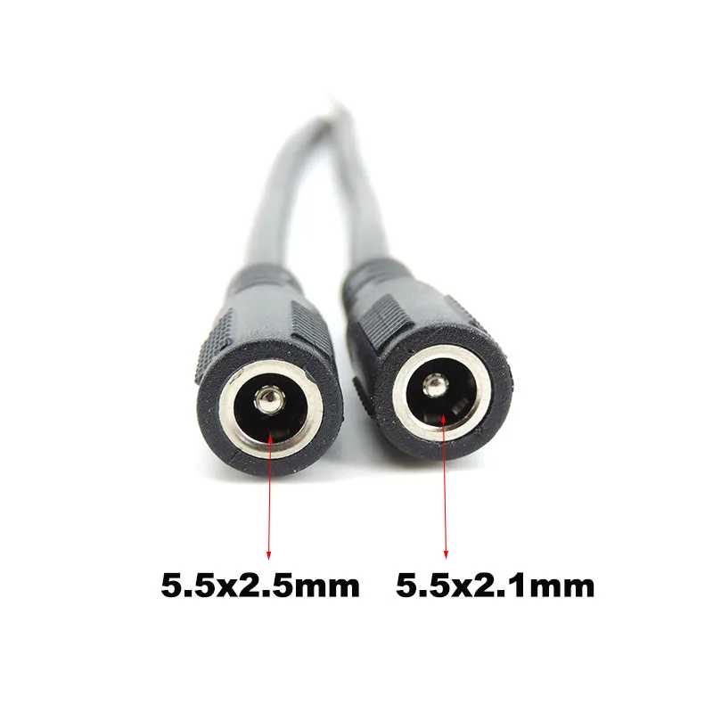 Фотография №3 товара 18 см 18awg 7A DC Мужской Женский Разъем питания Кабель