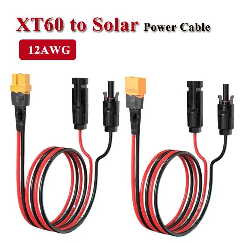 Фотография №2 товара 12AWG XT60 «папа/гнездо» к MC, соединительный кабель питания солнечной панели,