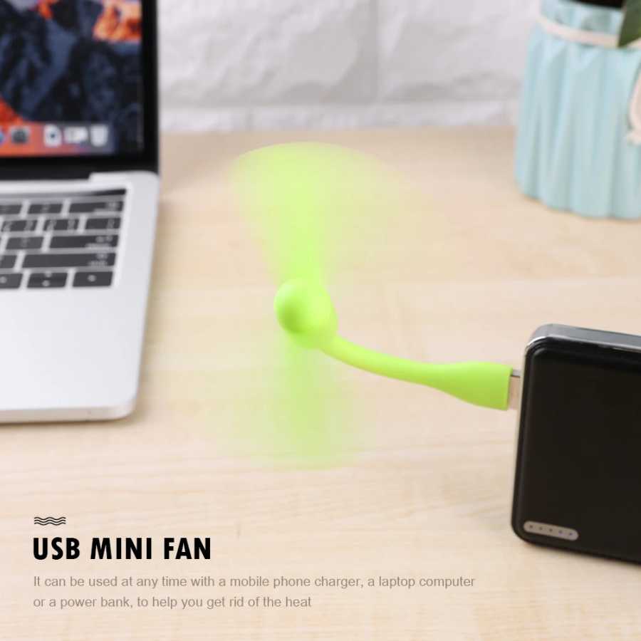 Фотография №5 товара Мини-USB-вентилятор Гибкий гибкий вентилятор для Power Bank Ноутбук ПК Зарядное