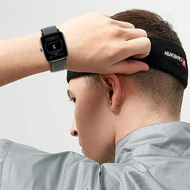 Фотография №5 товара Нейлоновый ремешок-петля для Amazfit GTS 4/2/3pro/2e/GTS2 Mini/GTR 4 42 мм/47