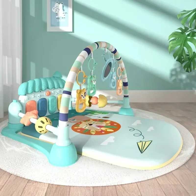 Детские игрушки, музыкальные игровые коврики, пианино, тренажерный зал, игрушки для новорожденных, коврик для животика, детский прорезыватель и мягкий для малышей, раннее обучение, образование Прогулки и досуг
