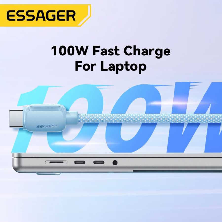Фотография №1 товара Essager USB C To Type C Кабель 5A PD 100W