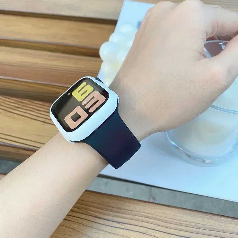 Фотография №4 товара Силиконовый ремешок для Apple Watch, ремешок 45 мм, 44 мм,