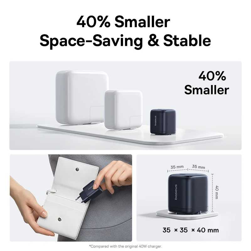 Фотография №3 товара Зарядное устройство Baseus 45W GaN для iPhone 17 16 15