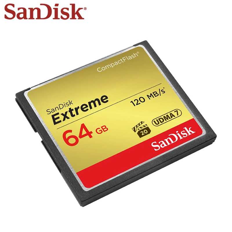 Фотография №3 товара Карта памяти SanDisk Extreme CompactFlash CF для фотоаппаратов 32 ГБ