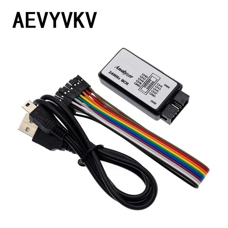 Фотография №1 товара USB логический анализатор 24 МГц, 8 каналов, 24 м/секунды, логический