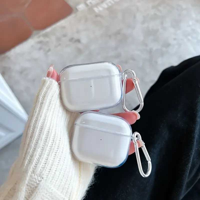 Мягкий прозрачный чехол для наушников из ТПУ для Airpods Pro 2022 Airpods 4 2024, противоударный прозрачный чехол для Airpods 1 2 3 2021 Портативное аудио и видео