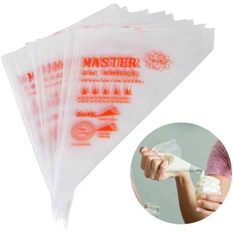 Фотография №4 товара Большие кондитерские мешки 100pcs одноразовые кондитерские мешки, толстые кондитерские мешки