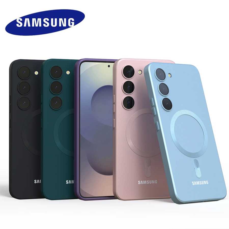 Для Samsung Galaxy магнитный чехол S25 FE S25 S24 S23 S22 S21 S20 FE S25 Plus S25 Ультрамагнитный жидкий силиконовый противоударный телефон Чехлы и чехлы для мобильных телефонов