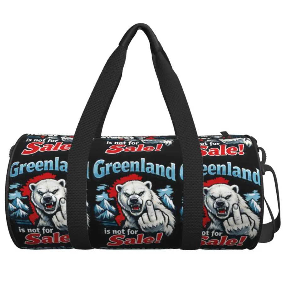 Дорожная сумка Greenland Is Not For Sale, спортивная сумка для тренажерного зала, большая модная сумка на заказ, винтажная сумка для фитнеса для мужчин Дорожные сумки