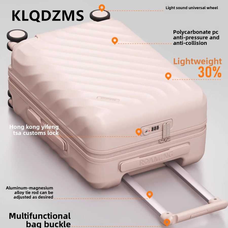 Фотография №5 товара Чемодан KLQDZMS, новый посадочный бокс из АБС-пластика + ПК, 20