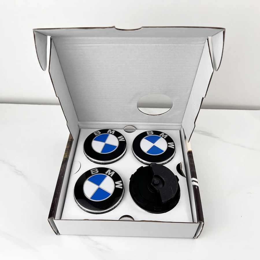 Фотография №3 товара Комплект из 4 колпачков для центра диска колеса BMW (48