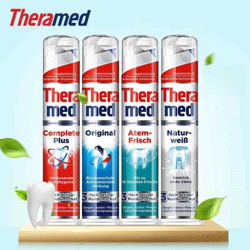 Зубная паста Thermed Dental для отбеливания, профилактики кариеса, освежения дыхания и защиты десен, а также ополаскиватель для рта Гигиена полости рта