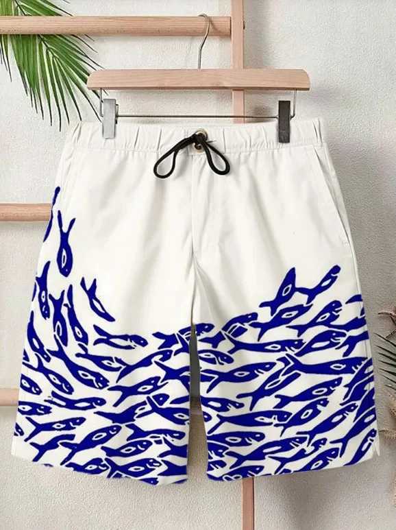 Фотография №4 товара 2025 Summer New 3D Japanese Wave Print Men's Street Hip-Hop