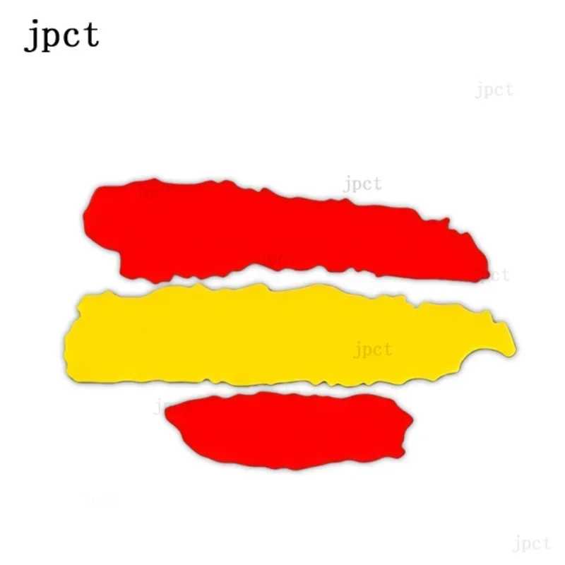 Jptz 13-8 см шлем с рисунком испанского флага, автомобиль, мотоцикл, велосипед, ноутбук, форма, аксессуары, виниловая наклейка JP Внешние аксессуары