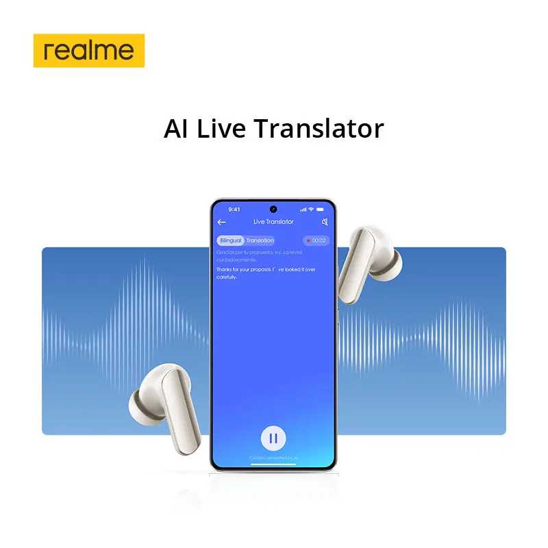 Фотография №5 товара Наушники Realme Buds Air7 Pro TWS, русская версия, 53 дБ,