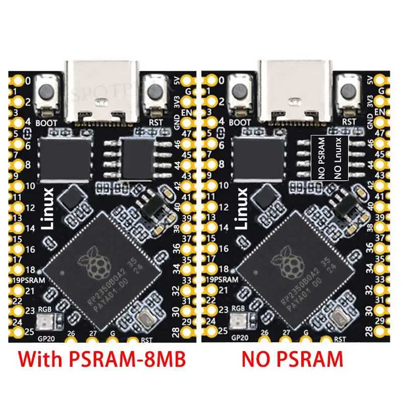 Фотография №2 товара Raspberry Pi Pico 2 Tiny RP2350B RP2350-Linux Mini макетная плата