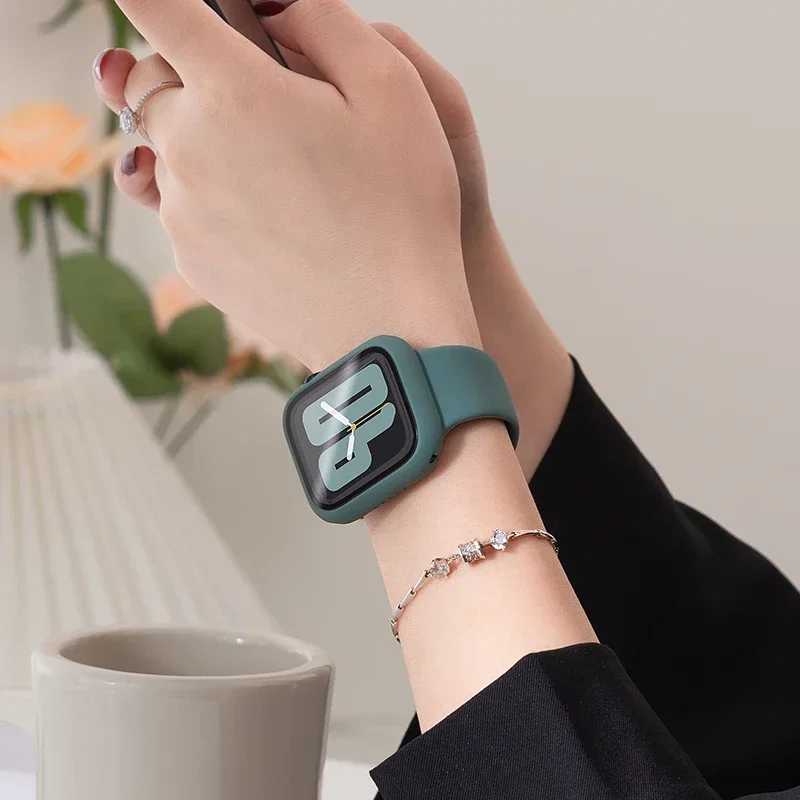 Фотография №4 товара Силиконовый ремешок для Apple Watch ремешки 44 мм 45 мм