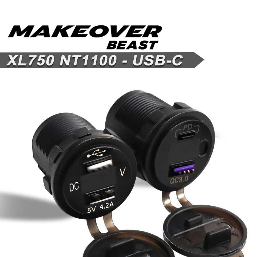 USB-зарядное устройство для мотоциклов HONDA NT1100, XL750 Transalp 750, CRF1000L Africa Twin 1000 Adv, CRF1100L, водонепроницаемый кабель-адаптер Аксессуары для мотоциклов