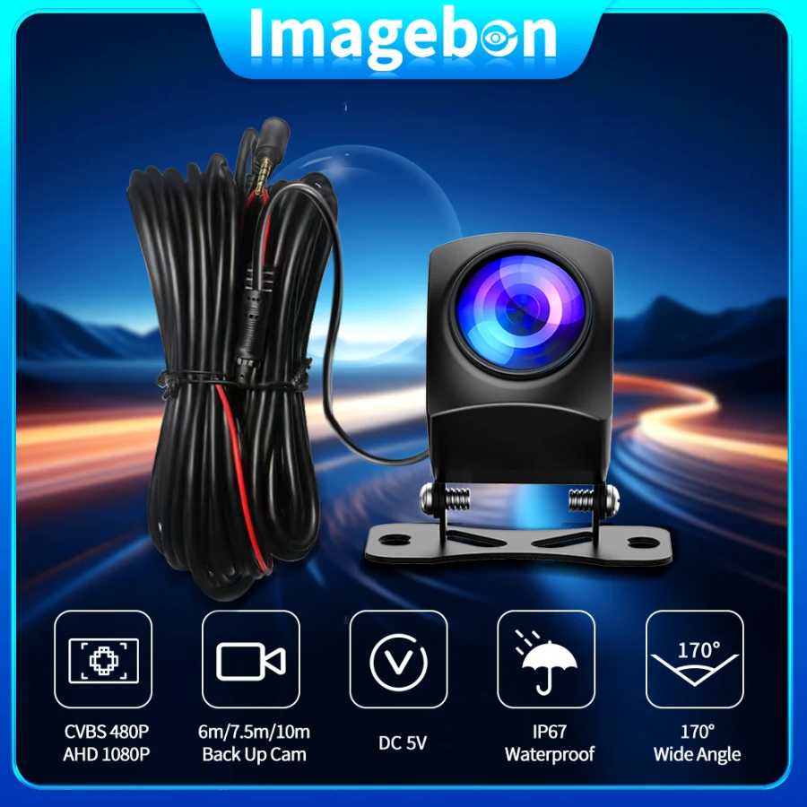 Imagebon 6 м/10 м AHD 1080P резервная задняя камера 4-контактный 2,5 мм автоматический реверсивный зеркальный видеорегистратор автомобиля Автоэлектроника