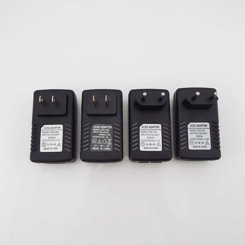 POE-инжектор Ethernet DC12V 48V 15V 1A 12V 2A 24V 1A 24W, адаптер питания для IP-камер, POE-коммутатор, беспроводной мост для систем видеонаблюдения (EU) Доступ к автоматизации здания