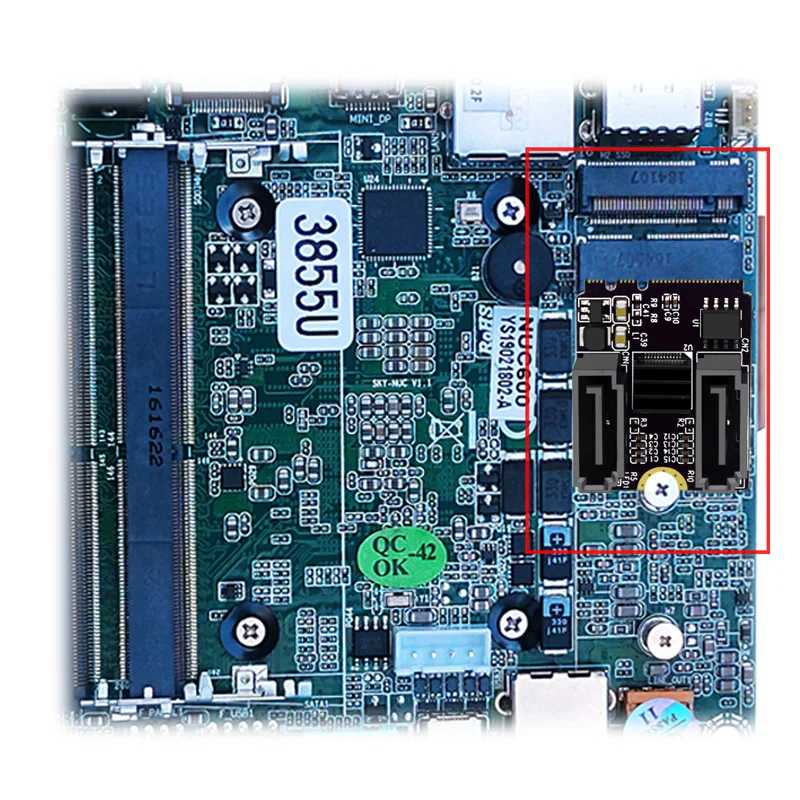 Фотография №1 товара Карта расширения M2 к SATA 3.0 КЛЮЧ A + E